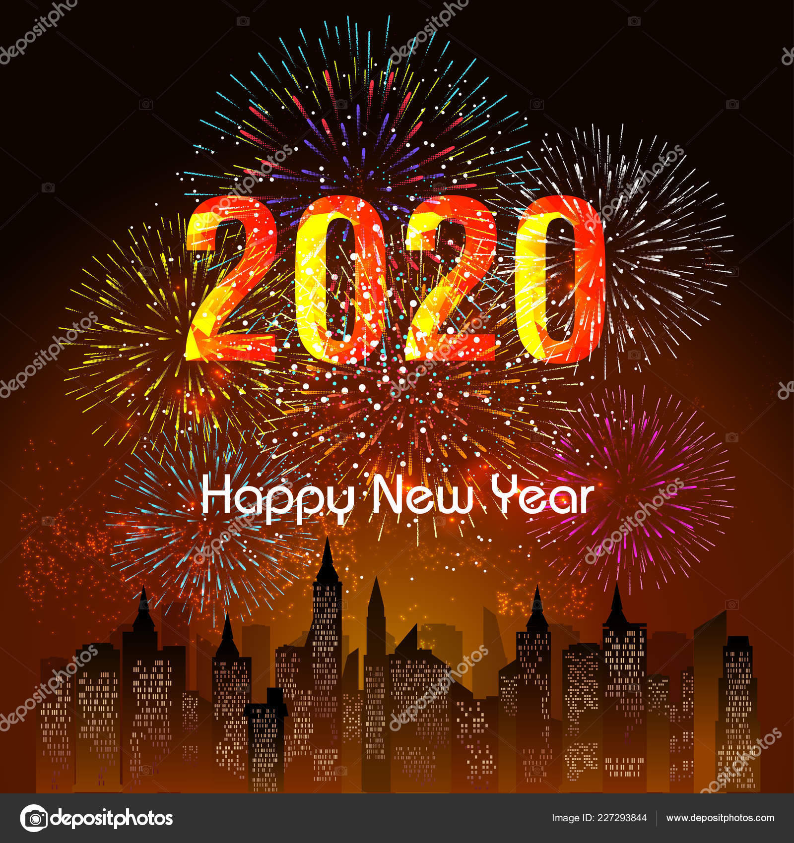 Detail Background Happy New Year 2020 Nomer 58