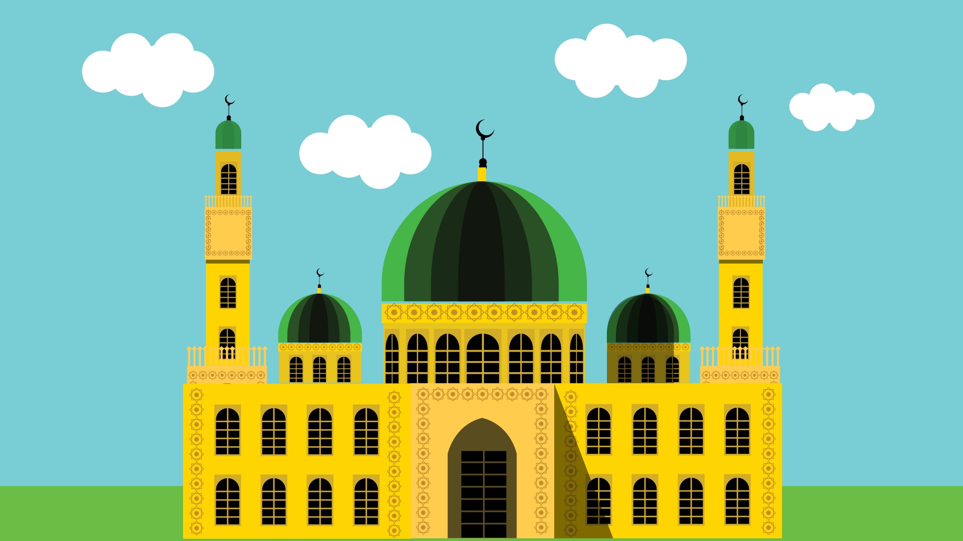 Detail Background Hijau Pengajian Nomer 44