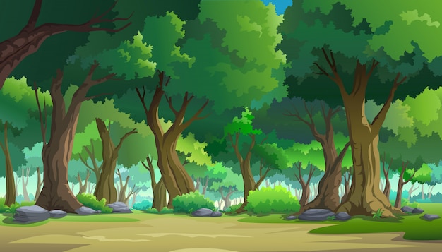 Background Hutan Vector - KibrisPDR