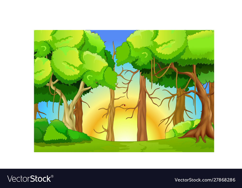 Detail Background Hutan Vector Nomer 31