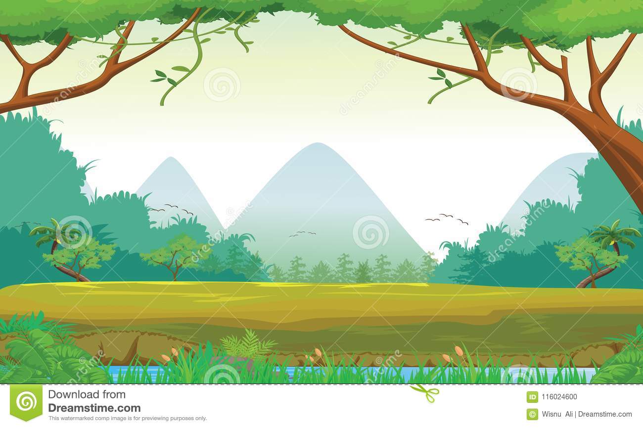 Detail Background Hutan Vector Nomer 32