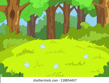 Detail Background Hutan Vector Nomer 39