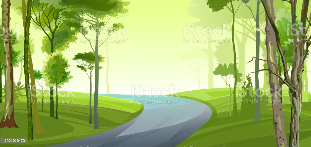 Detail Background Hutan Vector Nomer 40