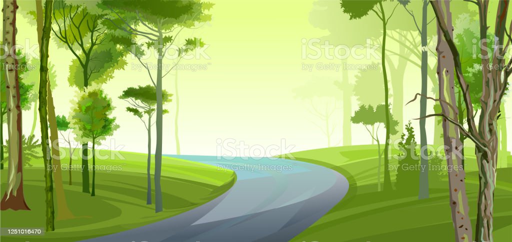 Detail Background Hutan Vector Nomer 40