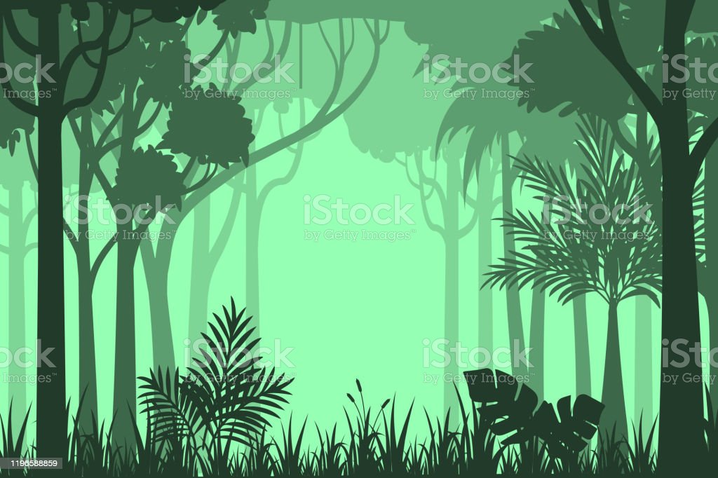 Detail Background Hutan Vector Nomer 10