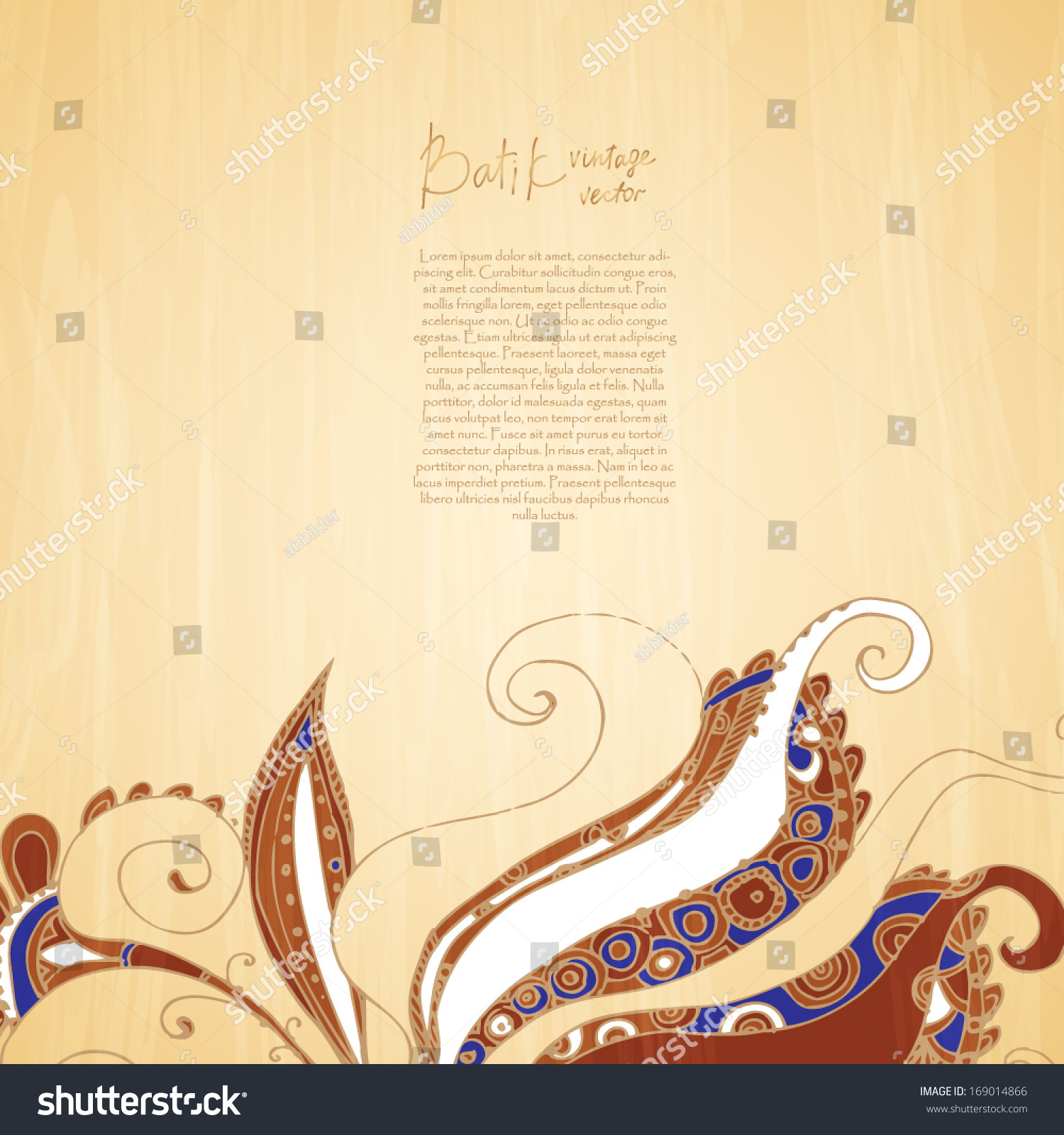 Background Id Card Batik - KibrisPDR