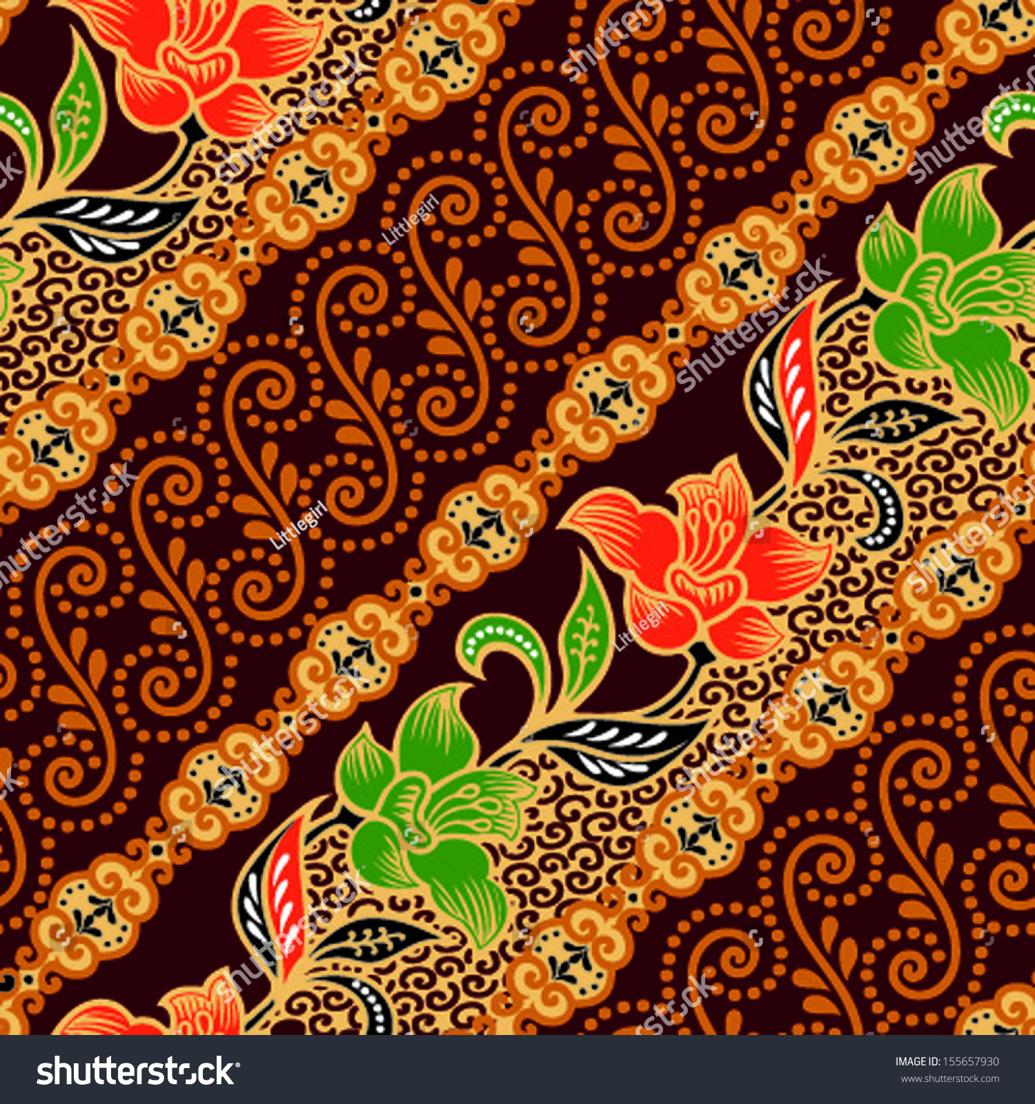 Detail Background Id Card Batik Nomer 40