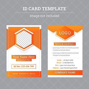 Detail Background Id Card Keren Cdr Nomer 13