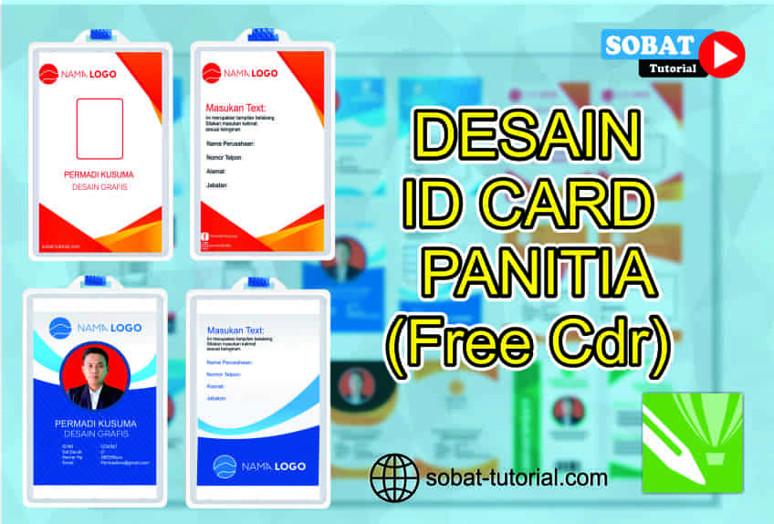 Detail Background Id Card Keren Cdr Nomer 17