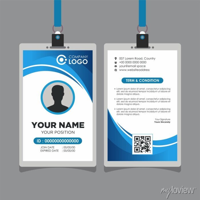 Detail Background Id Card Keren Cdr Nomer 27