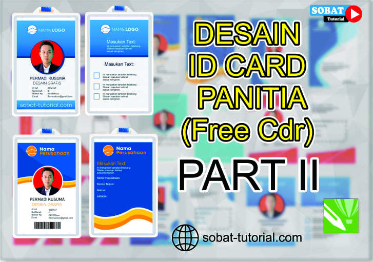 Detail Background Id Card Keren Cdr Nomer 52