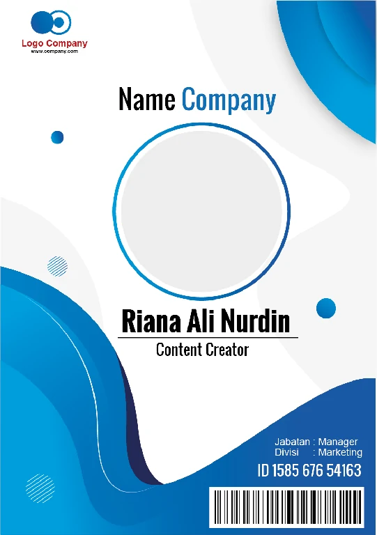 Detail Background Id Card Kosong Word Nomer 4