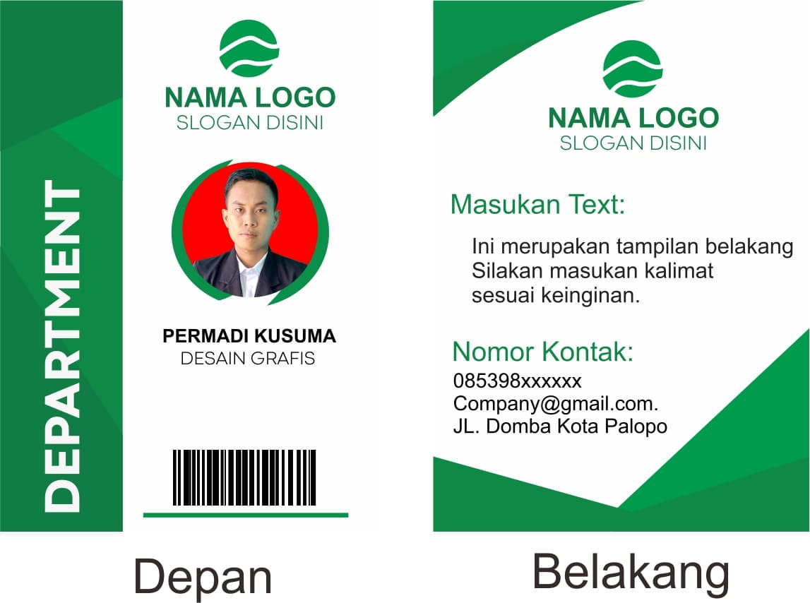 Detail Background Id Card Kosong Word Nomer 39