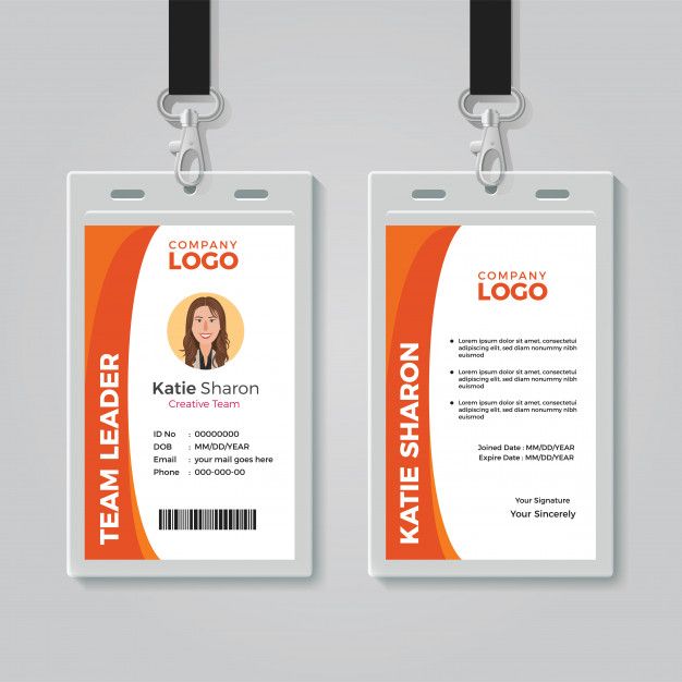 Detail Background Id Card Orange Nomer 14