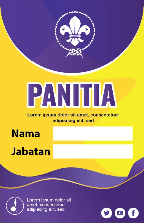 Detail Background Id Card Panitia Pramuka Nomer 9