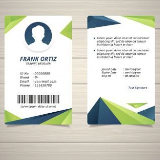 Detail Background Id Card Polos Nomer 11