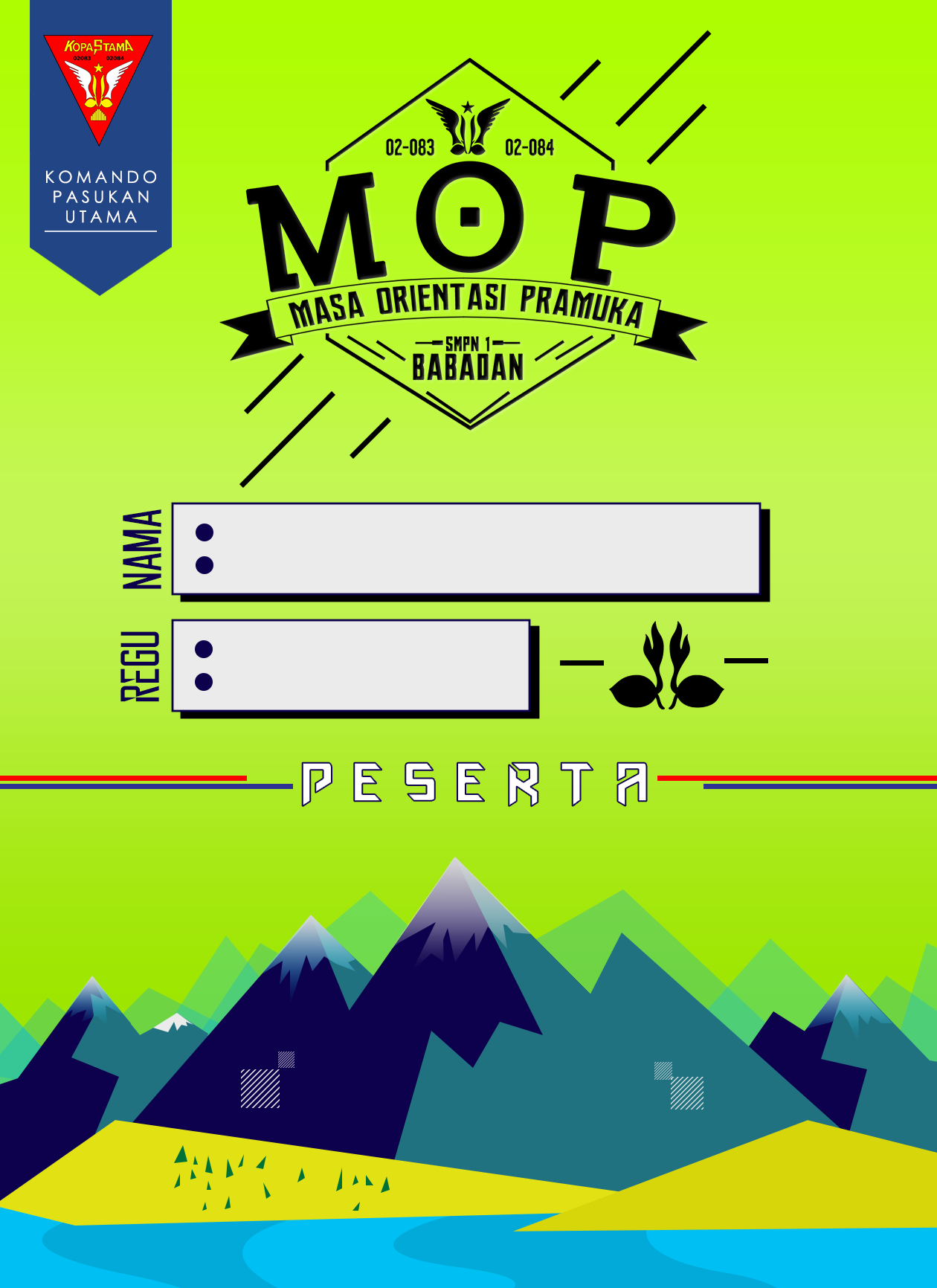 Detail Background Id Card Pramuka Nomer 15