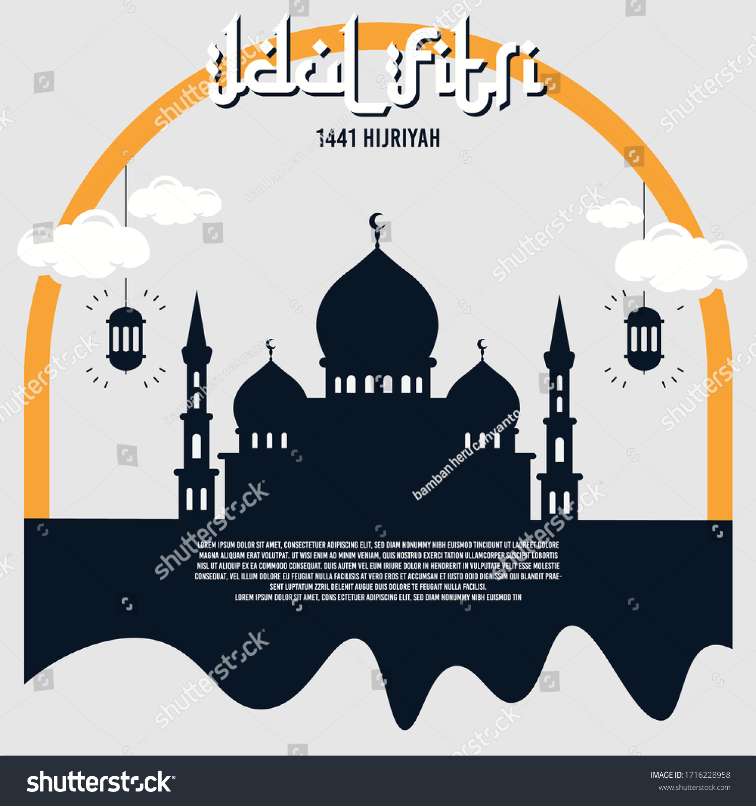 Detail Background Idul Fitri Biru Nomer 27