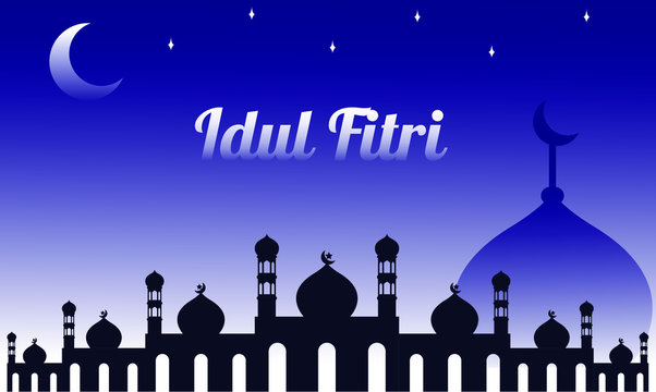 Detail Background Idul Fitri Biru Nomer 48
