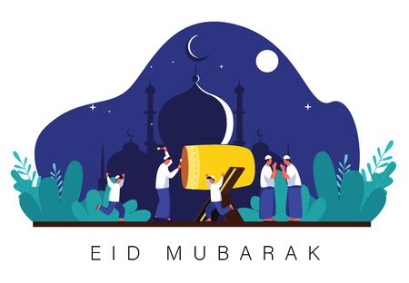Detail Background Idul Fitri Biru Nomer 52