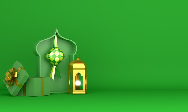 Background Idul Fitri Ketupat - KibrisPDR