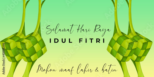 Detail Background Idul Fitri Ketupat Nomer 57