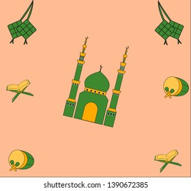 Detail Background Idul Fitri Vector Nomer 35