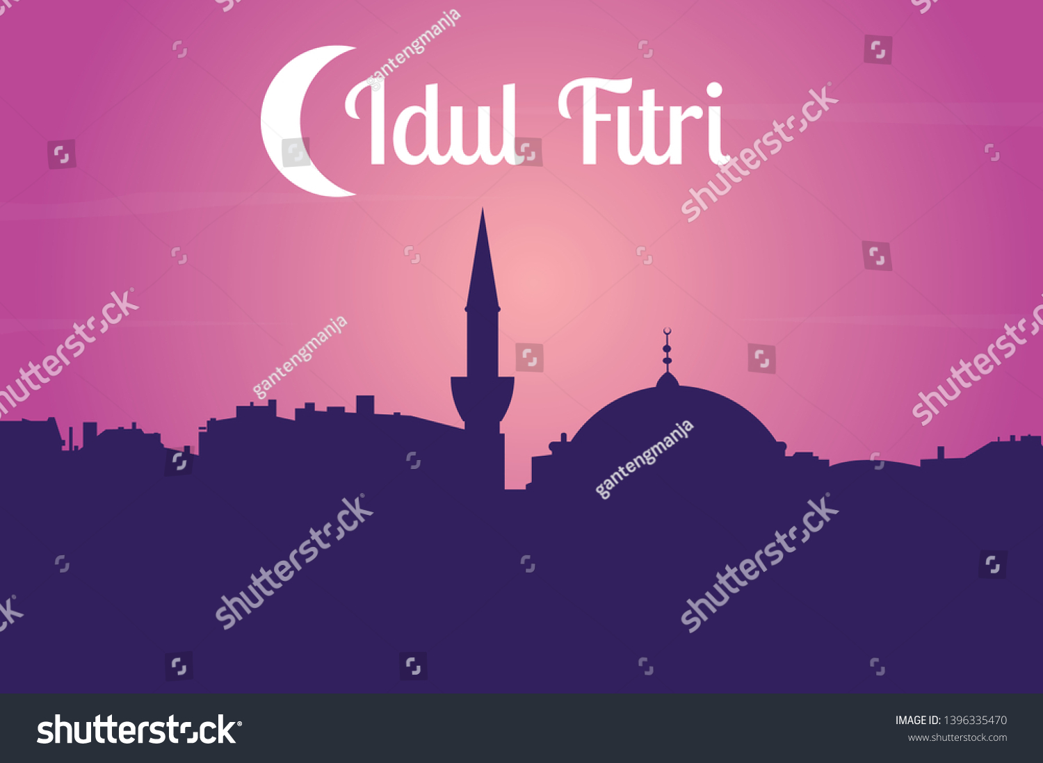 Detail Background Idul Fitri Vector Nomer 43