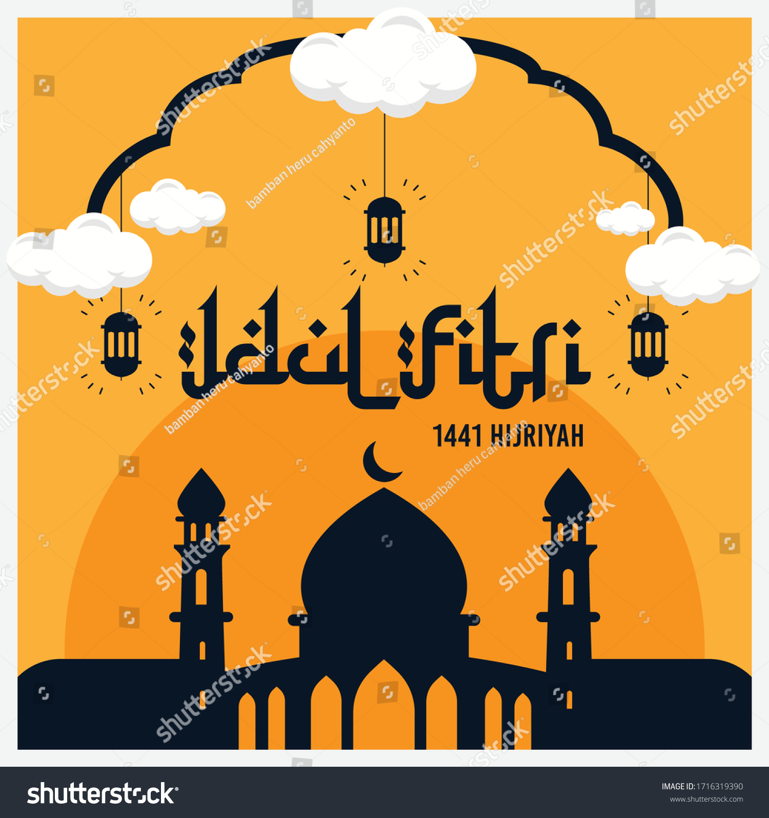 Detail Background Idul Fitri Vector Nomer 45