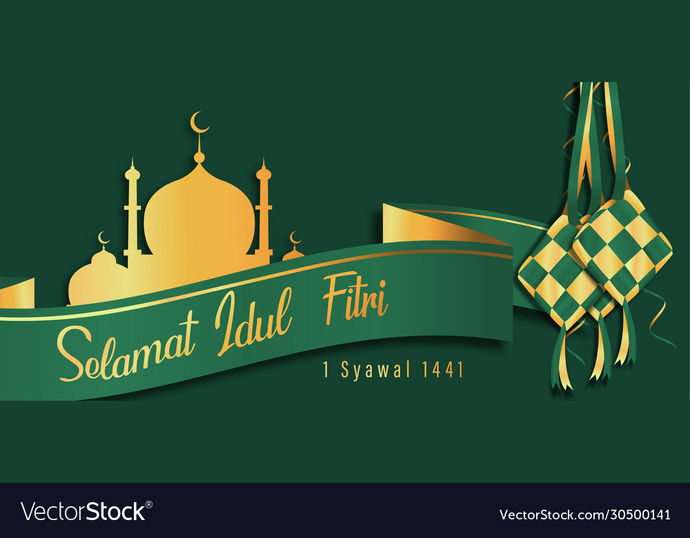 Detail Background Idul Fitri Vector Nomer 6