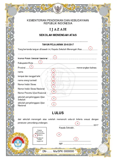 Detail Background Ijazah Nomer 30
