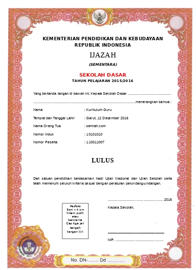 Detail Background Ijazah Nomer 33