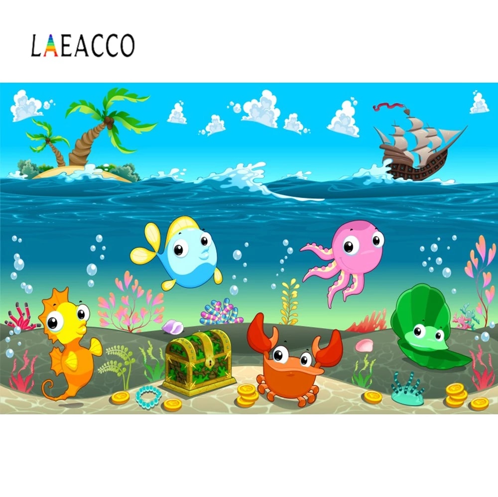 Detail Background Ikan Kartun Nomer 15