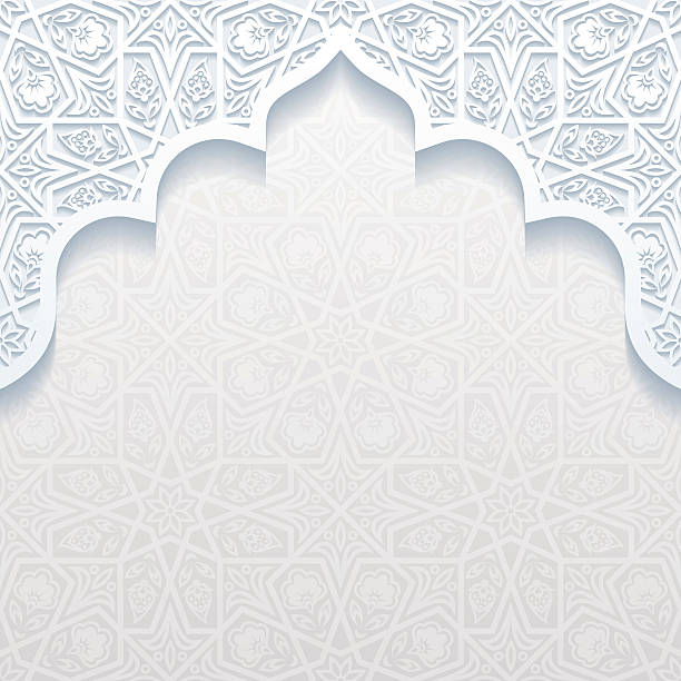 Detail Background Islami Abstrak Putih Nomer 11