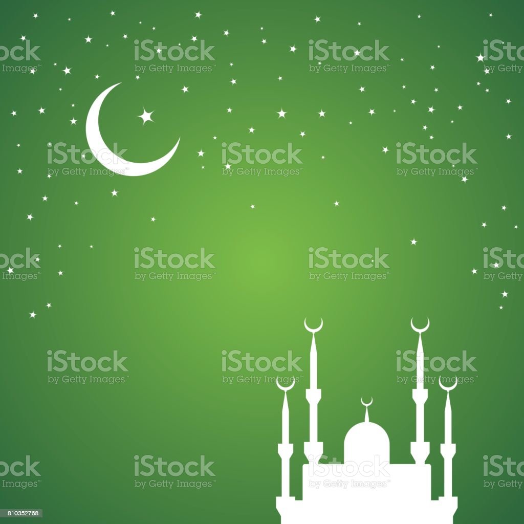 Detail Background Islami Green Nomer 12