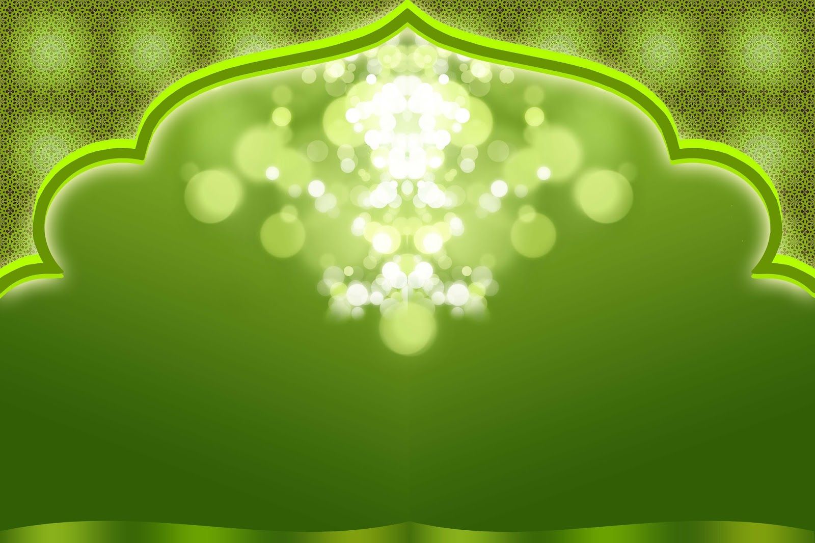 Detail Background Islami Green Nomer 13