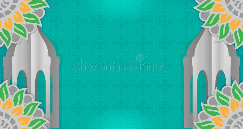 Detail Background Islami Green Nomer 37