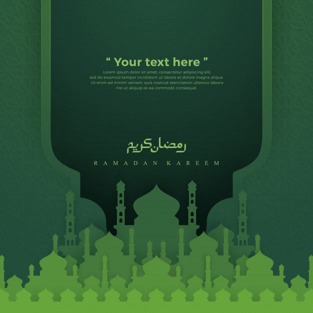 Detail Background Islami Green Nomer 5