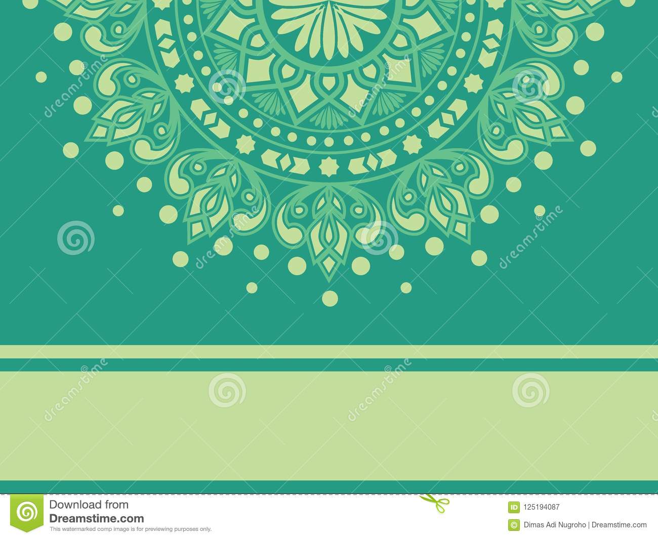 Detail Background Islami Green Nomer 41