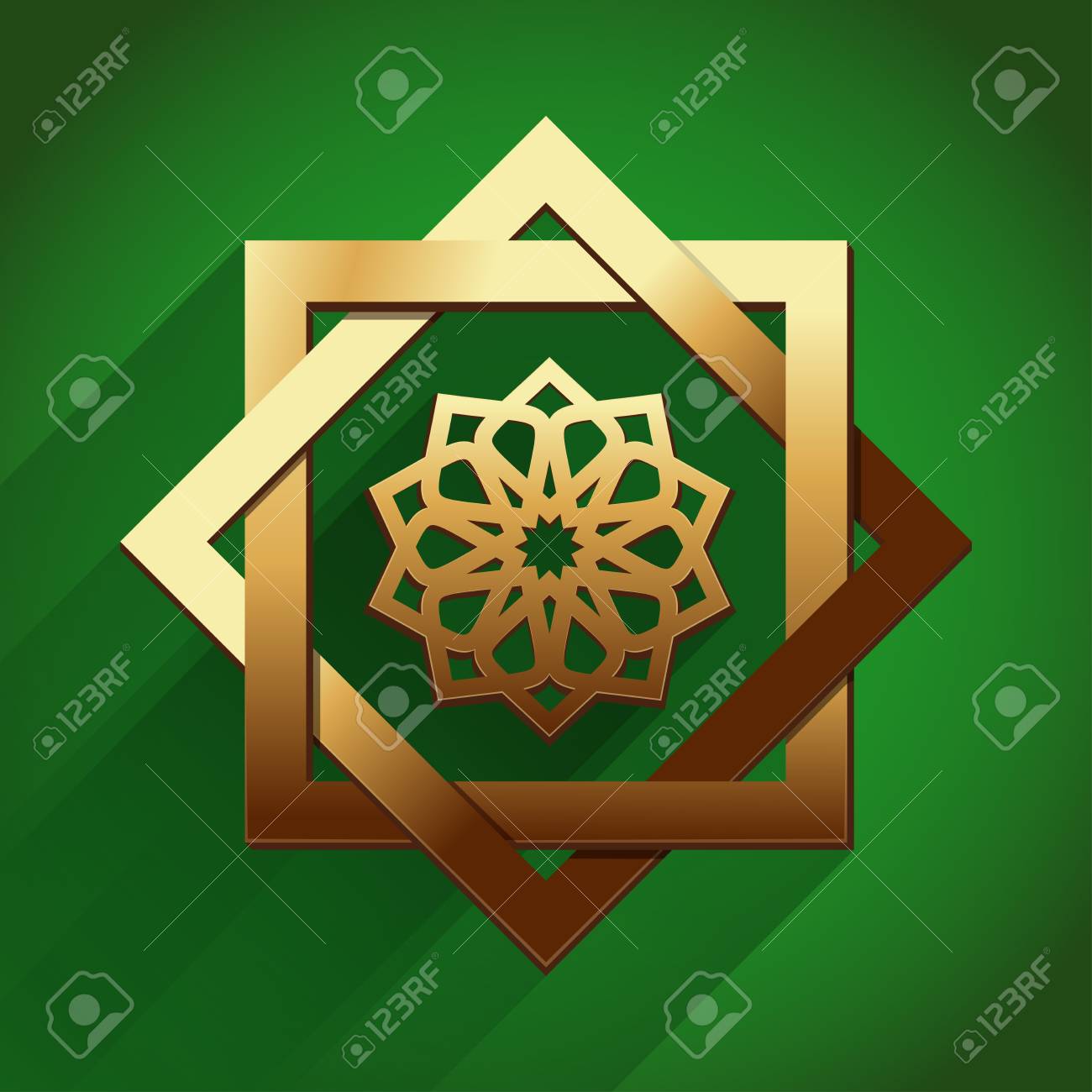 Detail Background Islami Green Nomer 42