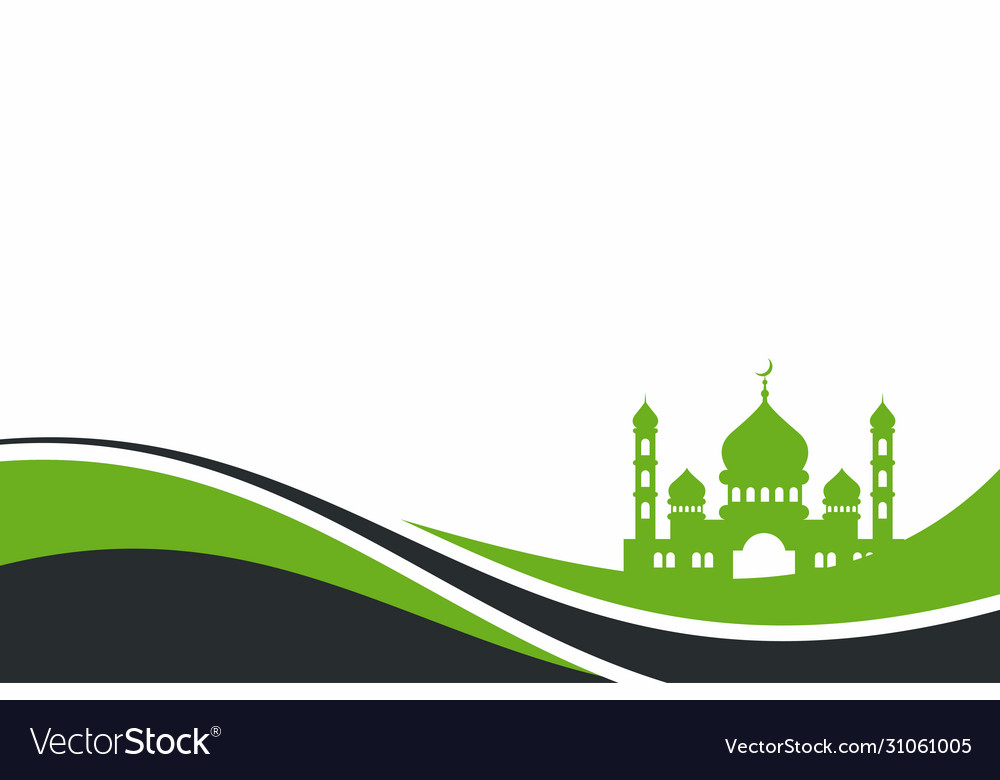 Detail Background Islami Green Nomer 45