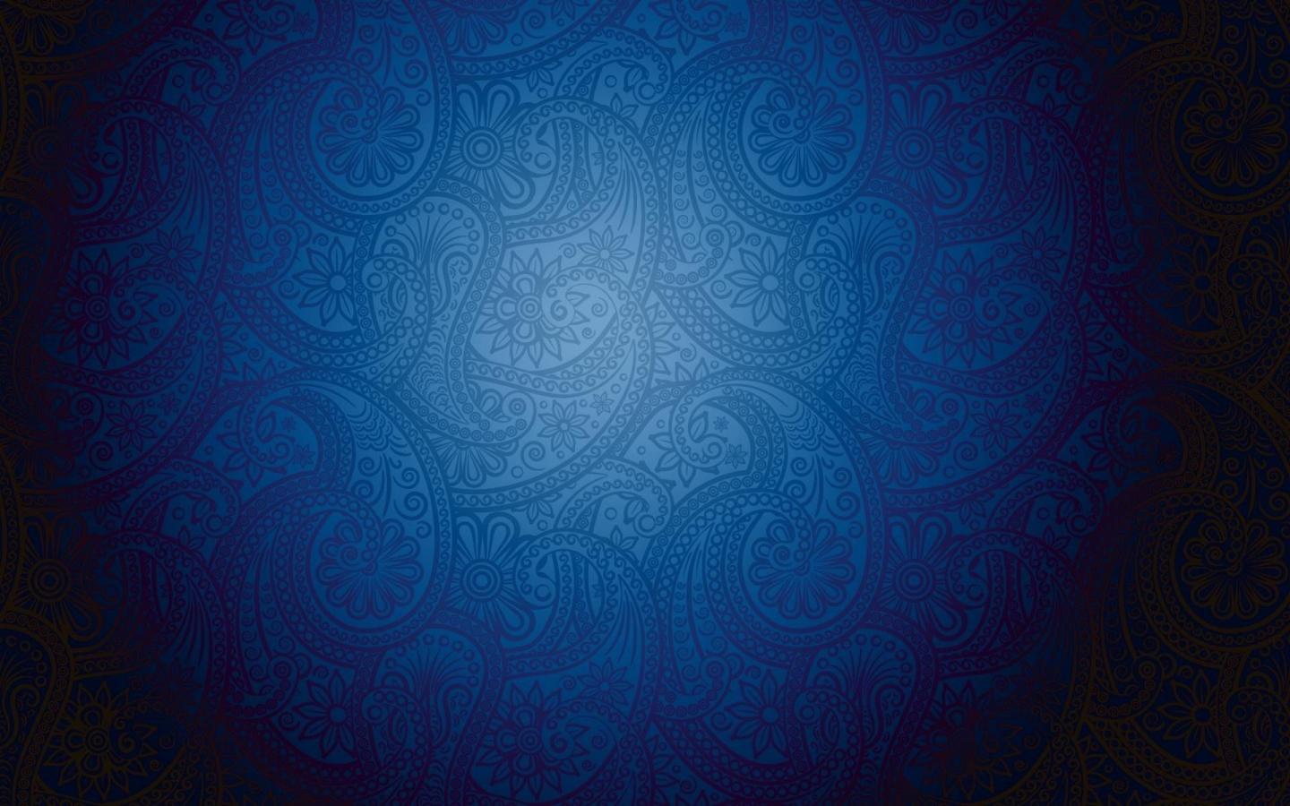 Detail Background Islamic Art Biru Nomer 18