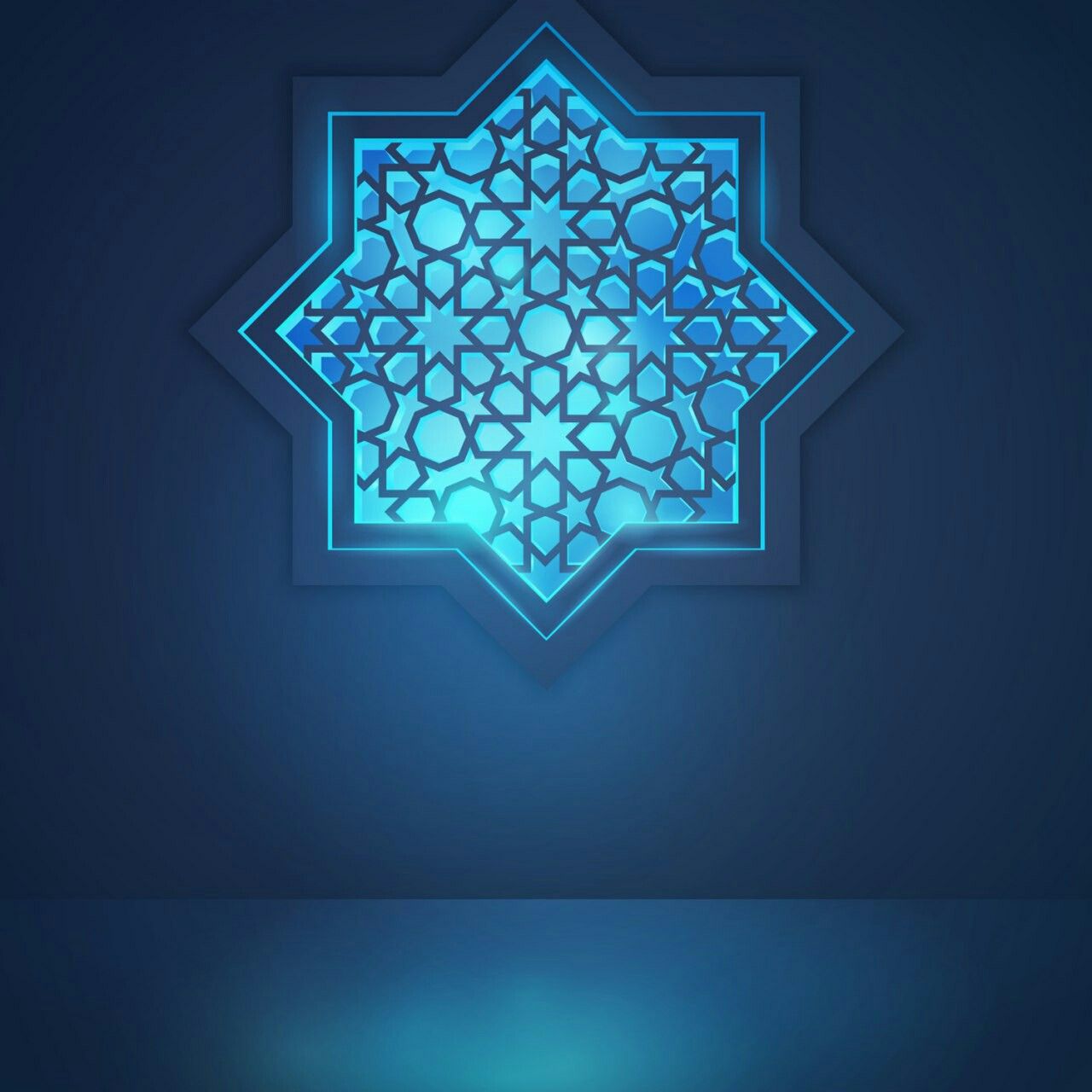 Detail Background Islamic Art Biru Nomer 30