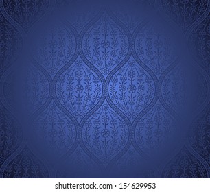 Detail Background Islamic Art Biru Nomer 50