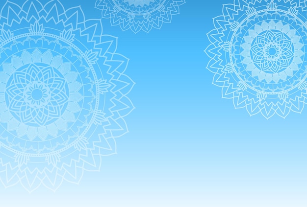 Detail Background Islamic Art Biru Nomer 8