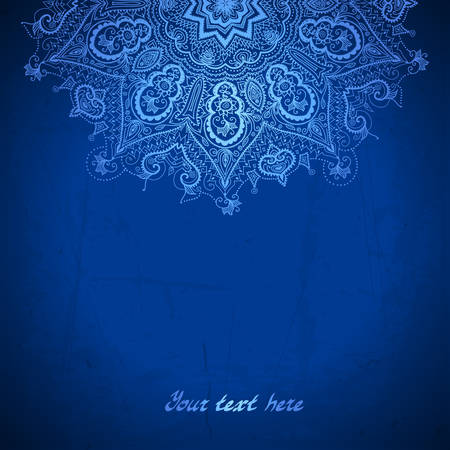 Detail Background Islamic Art Biru Nomer 10