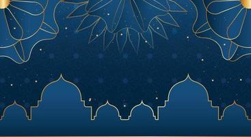 Detail Background Islamic Biru Nomer 23