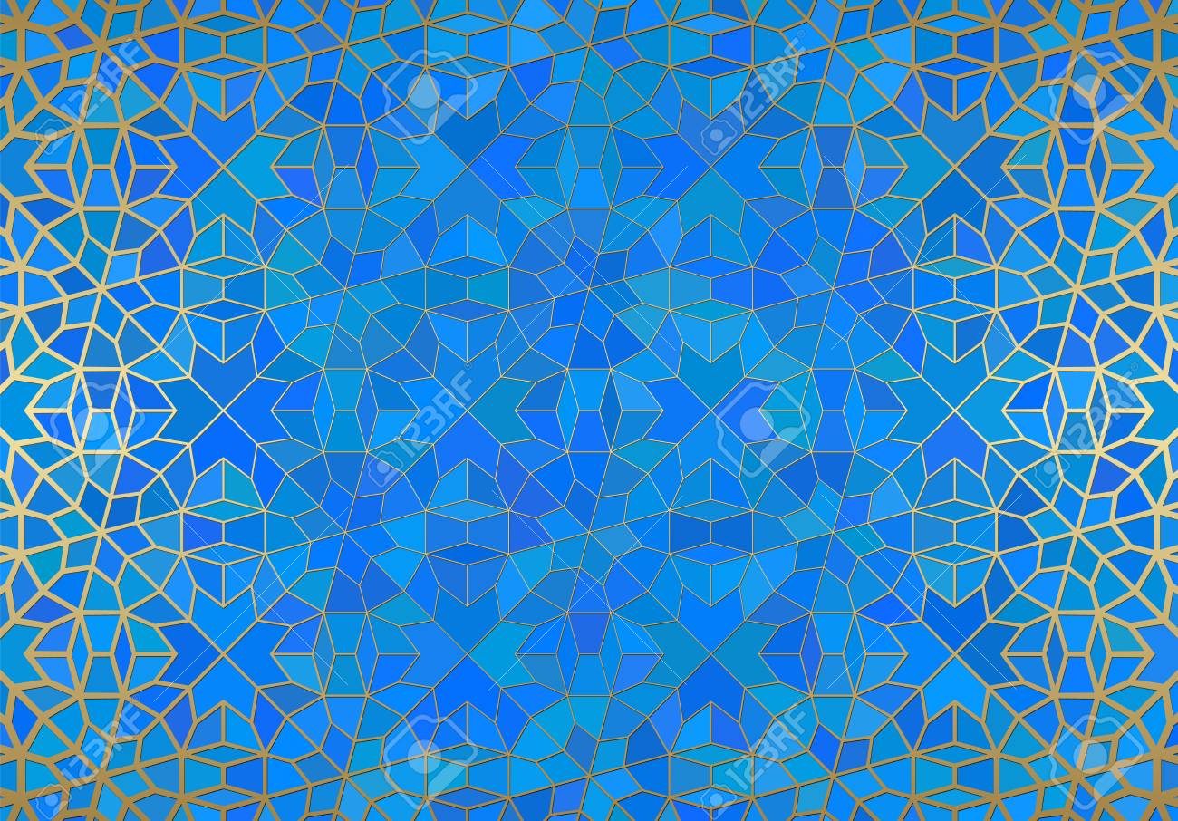 Detail Background Islamic Biru Nomer 26