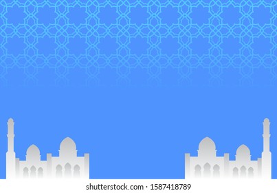 Detail Background Islamic Biru Nomer 5