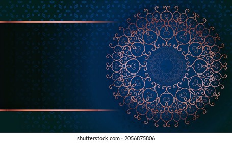 Detail Background Islamic Blue Nomer 12